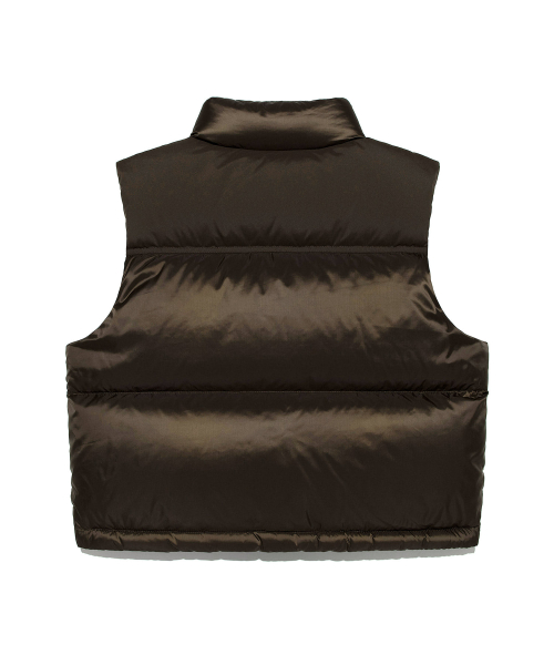 Женский укороченный пуховый жилет Ridge Brown
