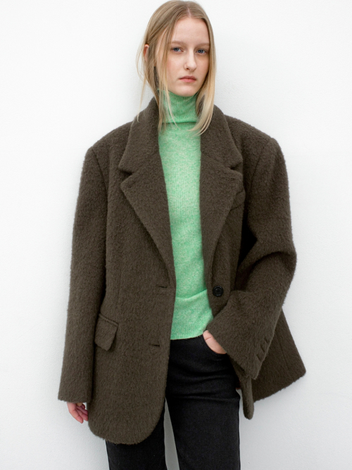 HAIRY WOOL OVERSIZED JACKET(JK-3053)