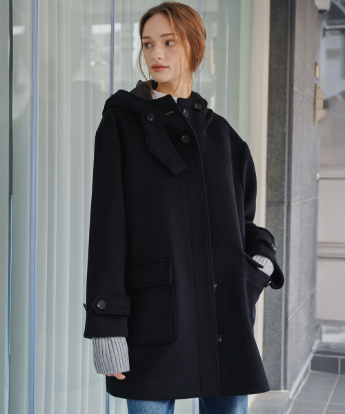 Полупальто 6509 из кашемира (Black)