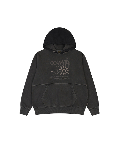 DYED BLOCK SWEAT HOODIE[CHARCOAL]