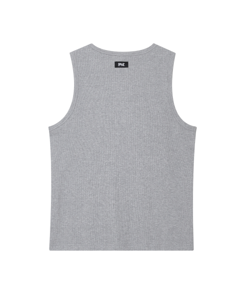 Vintage Waffle Tank Top Gray