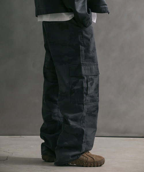 CAMO WIDE CARGO PANTS 14
