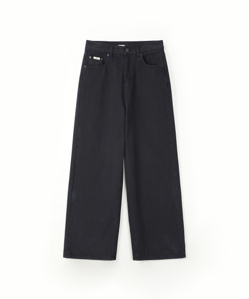 COLOR DYEING WIDE DENIM_L NAVY