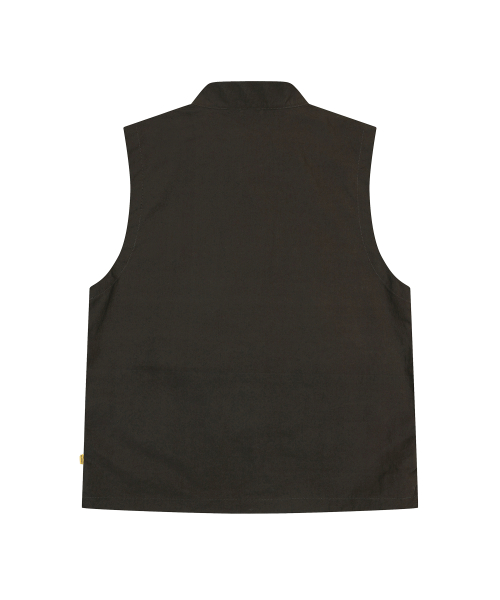 BIG POCKET NYLON VEST[CHARCOAL]