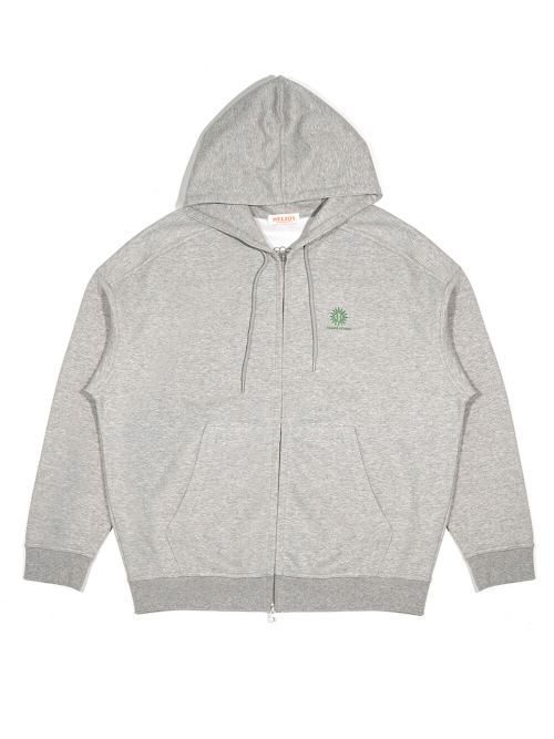 Оверсайз худи на молнии Signature.1 [Gray/Green]