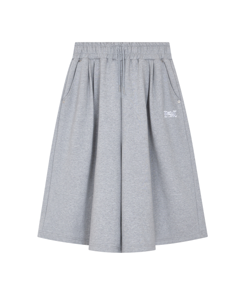 Logo Bermuda Sweat Shorts Gray