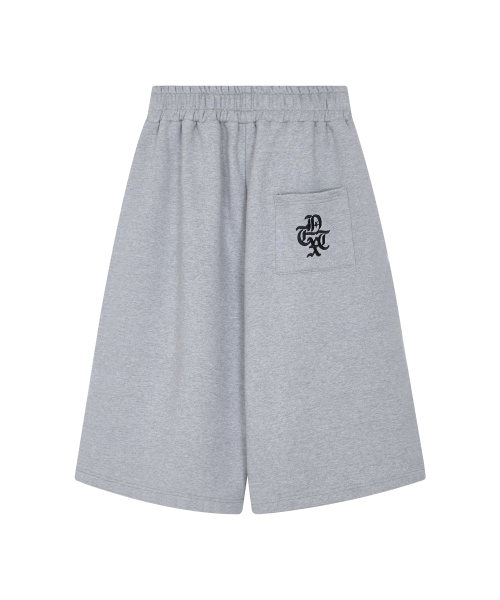 Logo Bermuda Sweat Shorts Gray