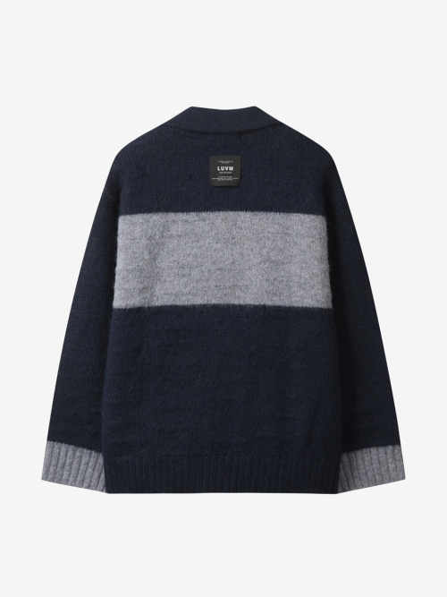 CALLOR OPEN CARDIGAN FOR MEN_NAVY