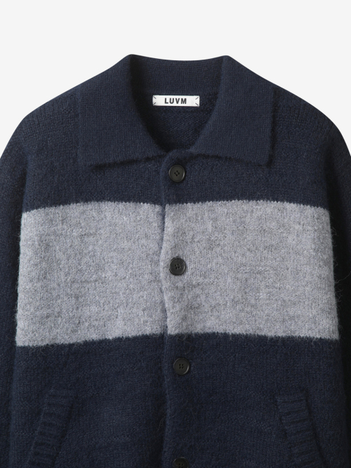 CALLOR OPEN CARDIGAN FOR MEN_NAVY