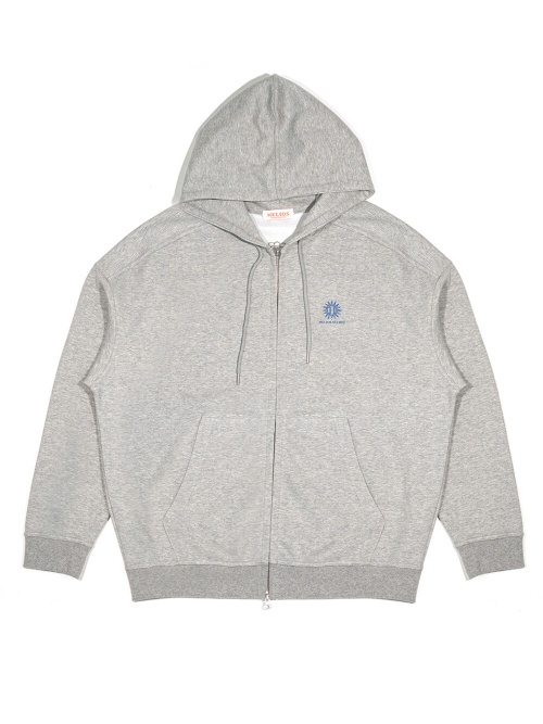 Оверсайз худи на молнии signature.1 [Grey/Blue]