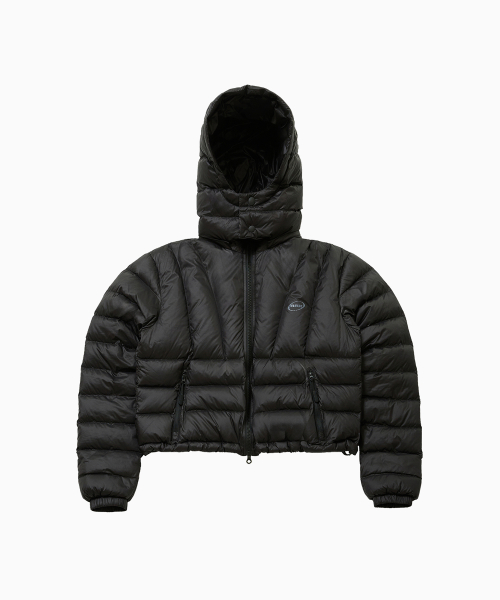 Короткий легкий пуховик из утиного пуха Black