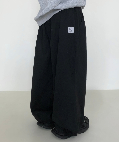 CORVIN PINTUCK WIDE BANDING PANTS(3Color)