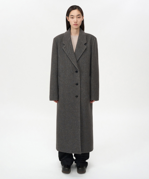 Классическое пальто макси BROWN