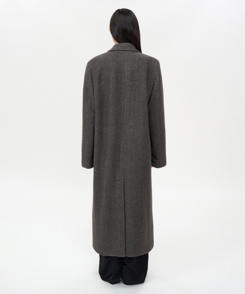 Классическое пальто макси BROWN