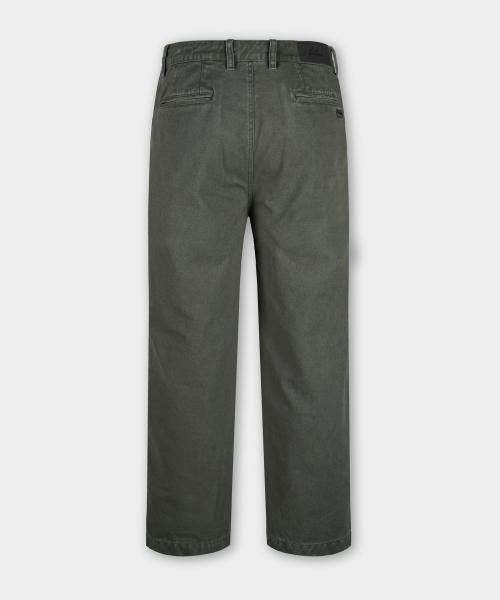 Брюки чинос дабл-плиссированные Garment Washing (Khaki)