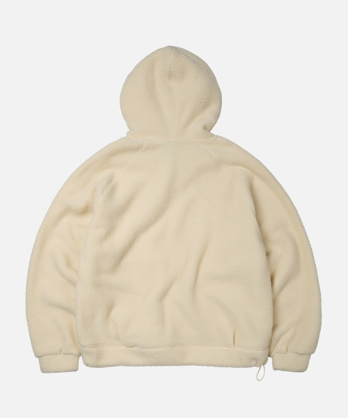 GRIZZLY FLEECE PULLOVER HOODY_ CREAM