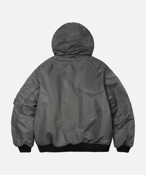 ACTIVE MA-1 HOODED PARKA_ GUN METAL