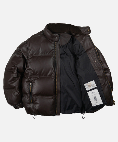 SNOWDON LAMBSKIN DOWN JACKET_ BROWN