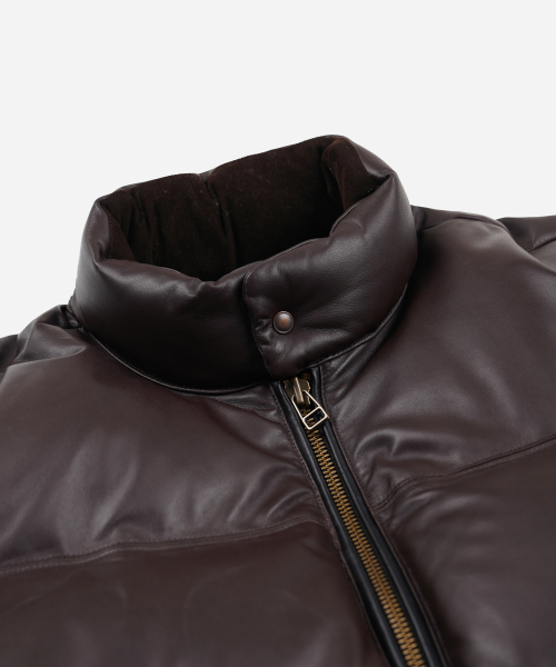 SNOWDON LAMBSKIN DOWN JACKET_ BROWN