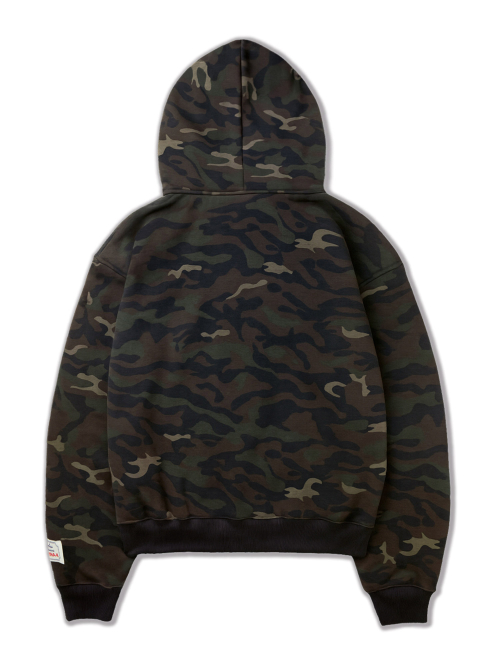 Кроп-худи с темным камуфляжем Camo