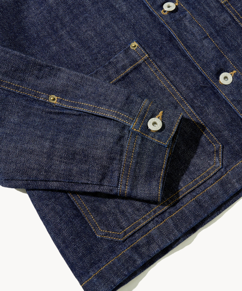 Selvedge Work Jacket(Mid Indigo)