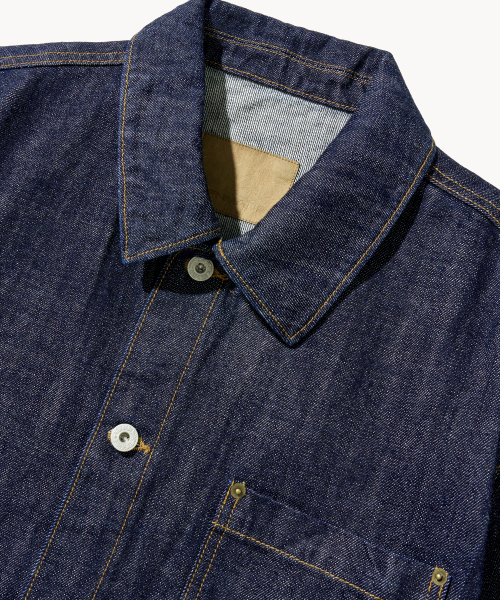 Selvedge Work Jacket(Mid Indigo)