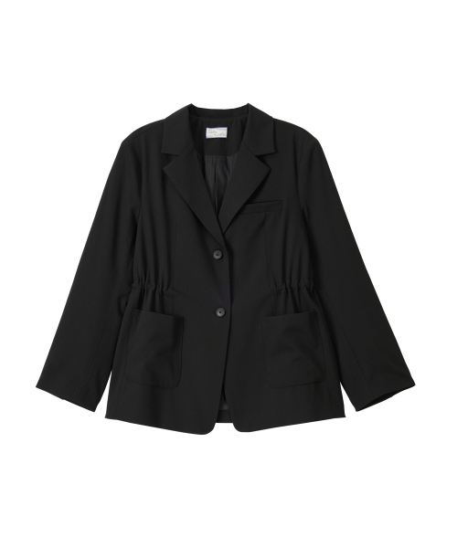 Oversized String Jacket_ Black