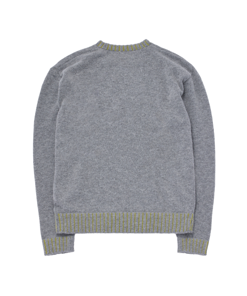 Классический двухцветный трикотажный топ в рубчик (Light Grey)