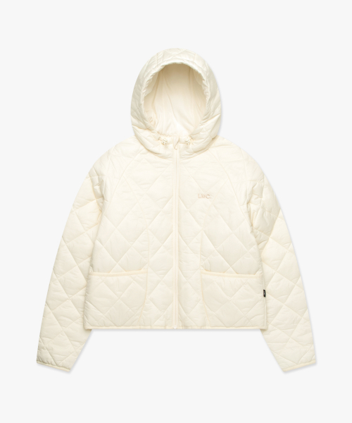 WM OG QUILTED HOODIE JACKET ivory