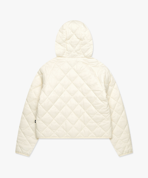 WM OG QUILTED HOODIE JACKET ivory