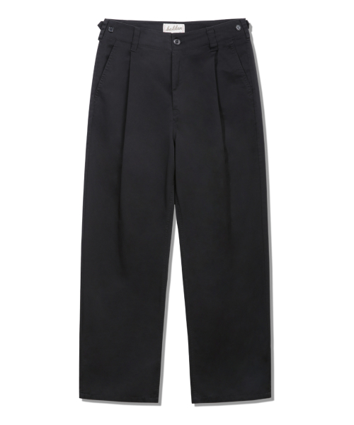 Bizio деталь дейли прямые хлопковые брюки BK7823 — Black