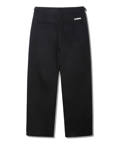 Bizio деталь дейли прямые хлопковые брюки BK7823 — Black