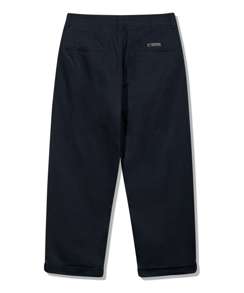 Чиносы с подворотами и вышивкой BK7822_Navy