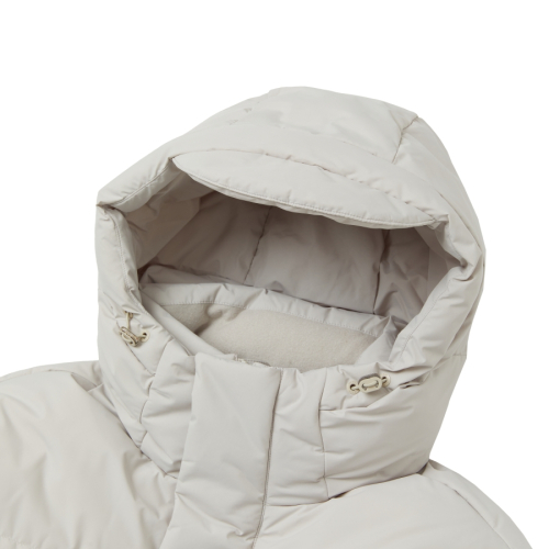 Длинный пуховик Solid Warm Grey