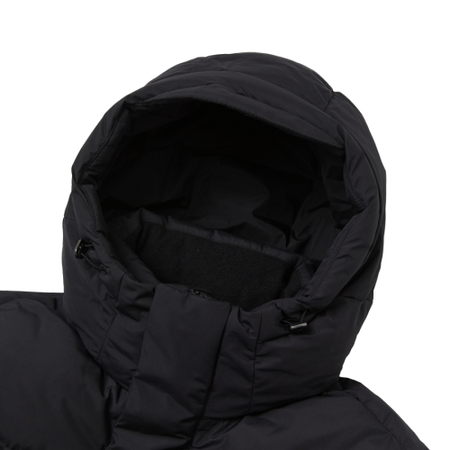 Длинный пуховик Solid Black