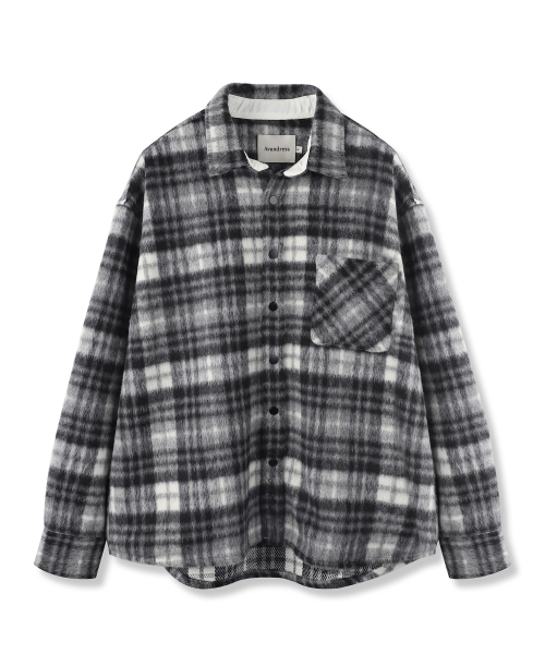 Sanders Check Shirt Jacket BROWN