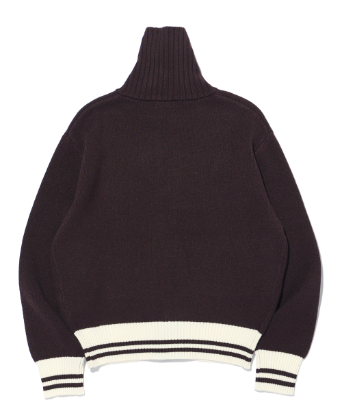 Varsity гольф трикотаж на молнии LQ5SF506_BROWN