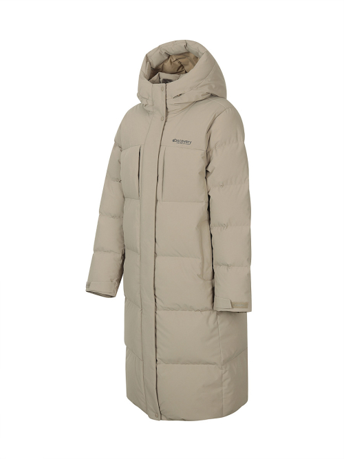Женский длинный пуховик Lester G (L/BEIGE)
