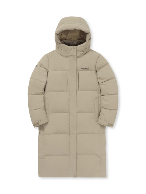 Женский длинный пуховик Lester G (L/BEIGE)