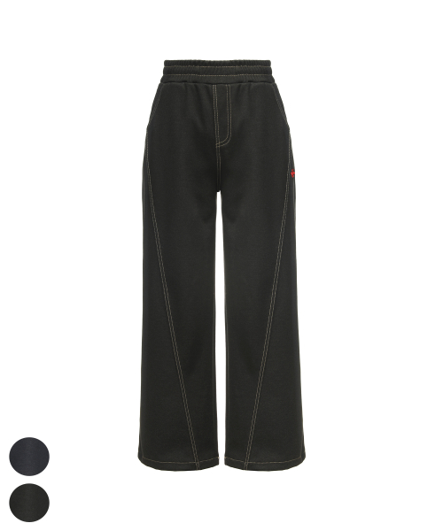 Женские свободные брюки под деним на резинке 2Color SL636