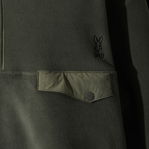 Флисовый анорак на молнии Heatrest (D.Charcoal Grey)
