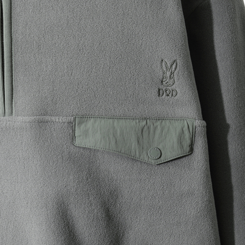 Флисовый анорак на молнии Heatrest (GREY)