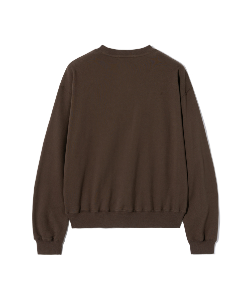 Deer Graphic Sweat Shirt_Brown