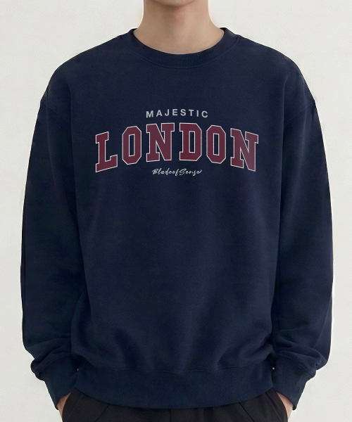Свитшот Majestic London semi-overfit унисекс (4 цвета)