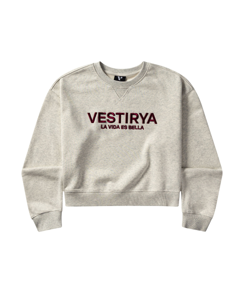 Bella Crop Sweatshirts Oatmeal