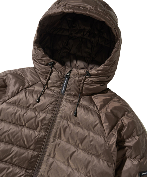 Легкий пуховик Hike Brown