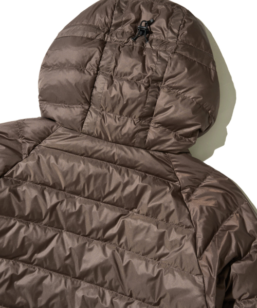 Легкий пуховик Hike Brown