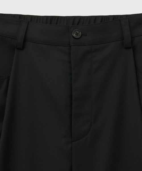 Классические легкие брюки с одной складкой Black