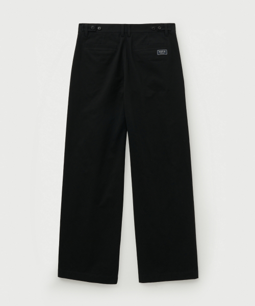 Свободные хлопковые чиносы Black