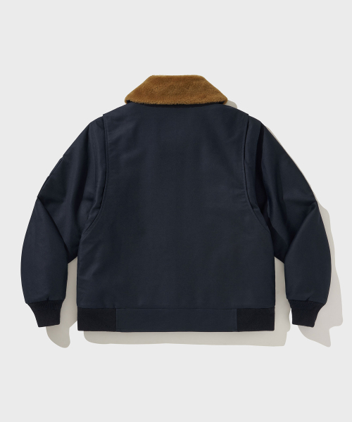 HEAVY MOLESKIN MOTORCYCLE FUR куртка [Deep Indigo]